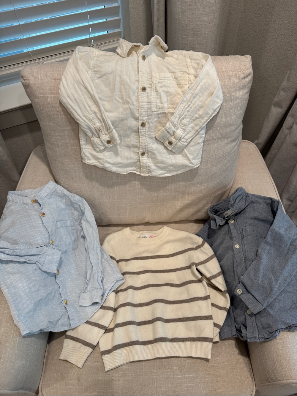 Zara boys 3-4 years shirt and sweater bundle